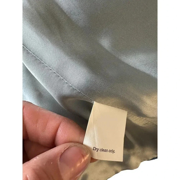 J.Crew lady day topcoat Blue Wool Collard Long Overcoat Size 4 - Picture 11 of 13